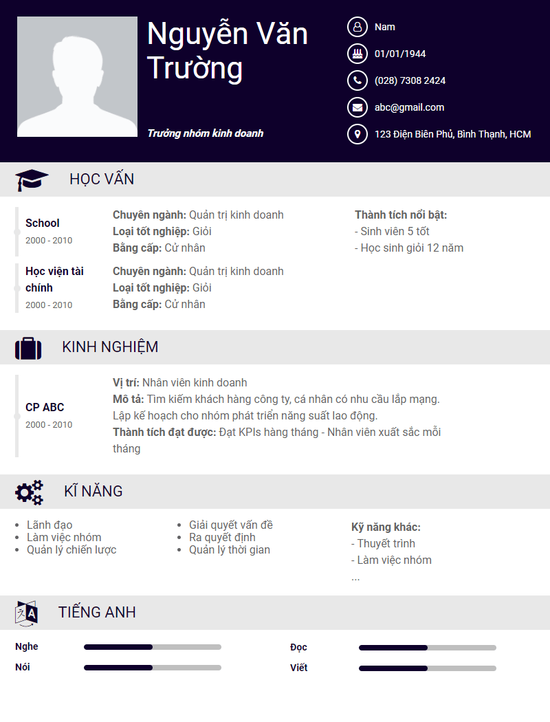 M u CV H S Xin Vi c L m Chu n Download Mi n Ph M u cv h s xin vi c l m chu n download mi n ph